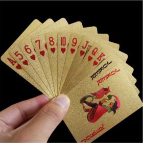 Luxury 24K Gold Foil Poker Playing Cards