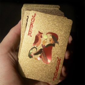 Luxury 24K Gold Foil Poker Playing Cards