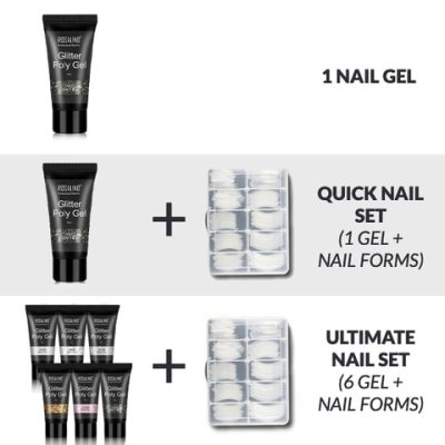 BeautiNail Glitter PolyGel Nail Kit