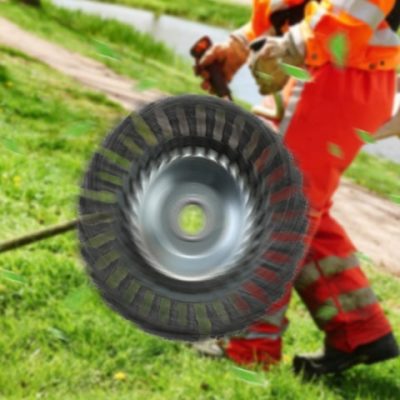 Garden weeding wire brush head
