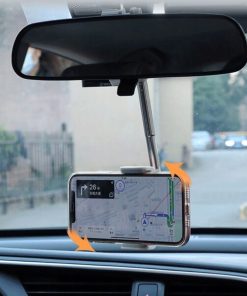 Phone Mount,360º Retractable Rearview Phone Mount