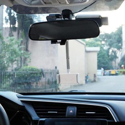 Phone Mount,360º Retractable Rearview Phone Mount
