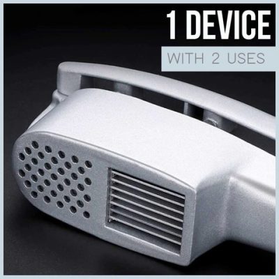 2-In-1 Manual Garlic Press-And-Crush Slicer