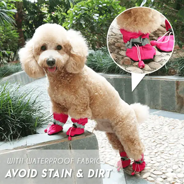 Adjustable Non-Slip Pets Cover Shoes (4 PCS) - Image 4