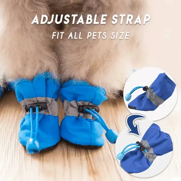 Adjustable Non-Slip Pets Cover Shoes (4 PCS) - Image 3