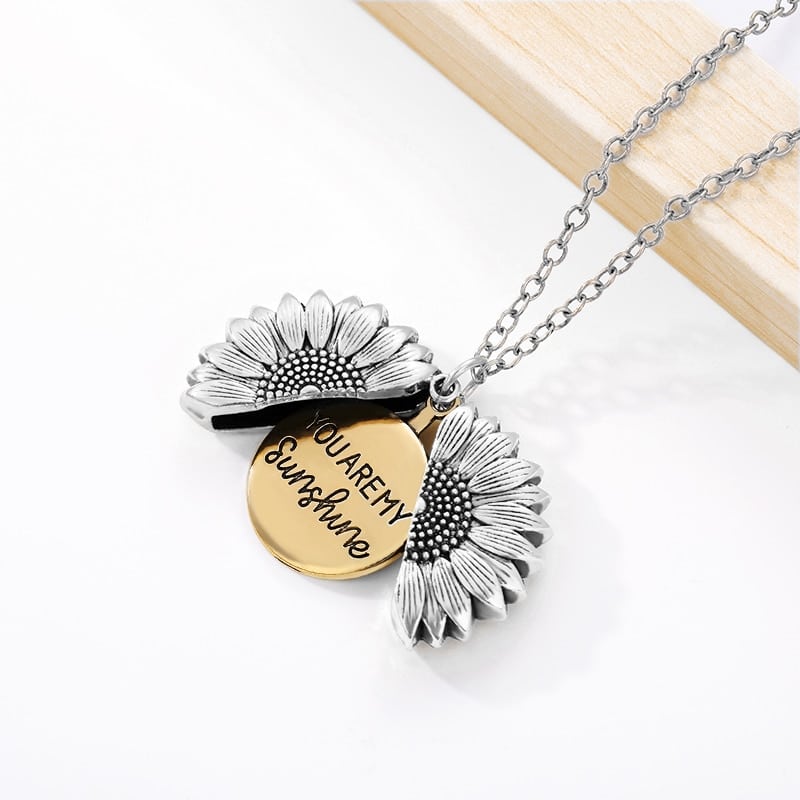 You Are My Sunshine Sunflower Necklace - Image 4