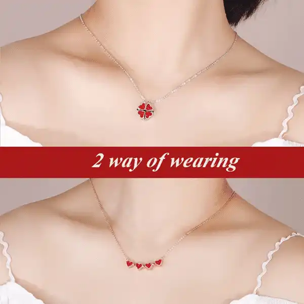 4-1 Lucky Leaf Clover Necklace - Image 4