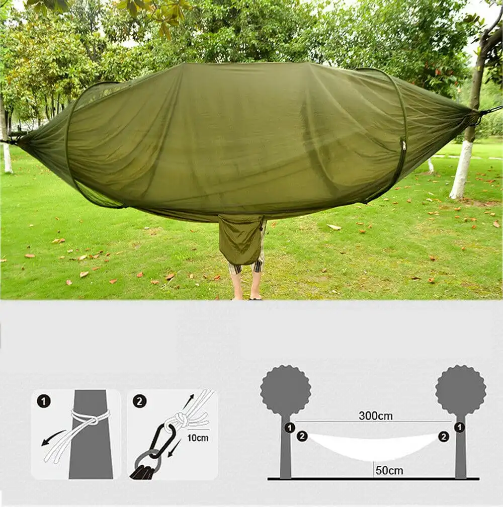 Netted Camping Hammock - Image 4