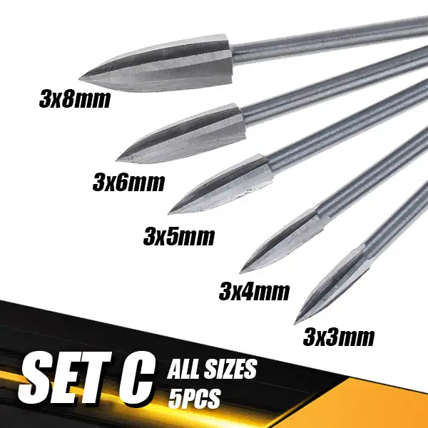 Wood Carving & Engraving Drill Bit Set - Image 8