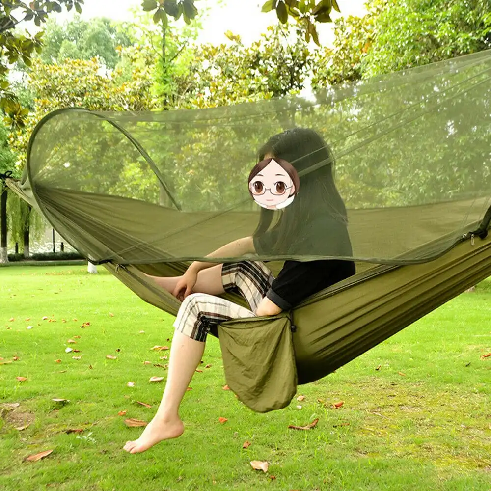 Netted Camping Hammock - Image 7