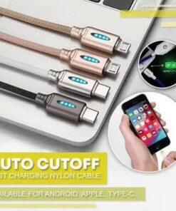 Auto Cut-off Fast Charging Nylon Cable