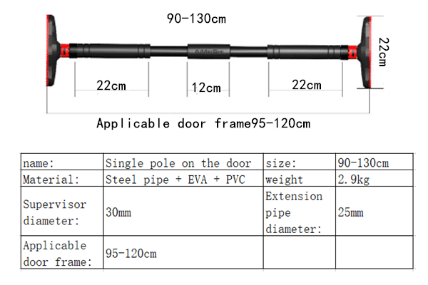 Home Gym Door Horizontal Bar