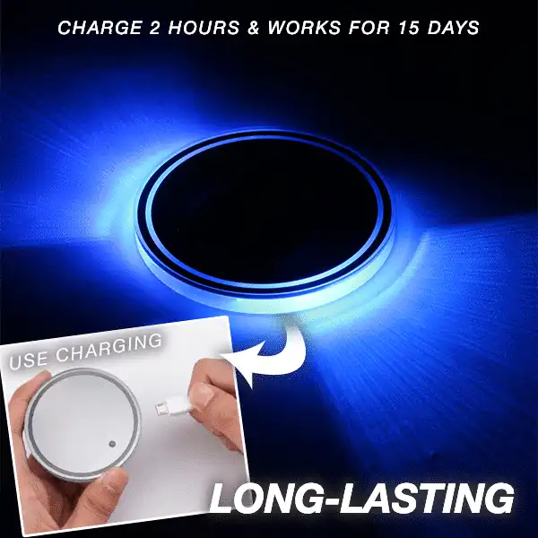LED Car Cup Holder Pads - Image 2