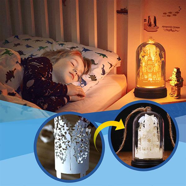 DIY Light n’ Shadow Paper Night Lamp