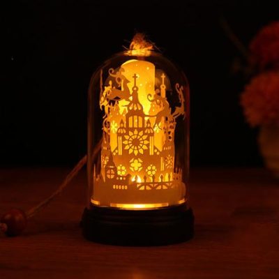 DIY Light n’ Shadow Paper Night Lamp