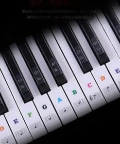 Removable Piano Key Stickers
