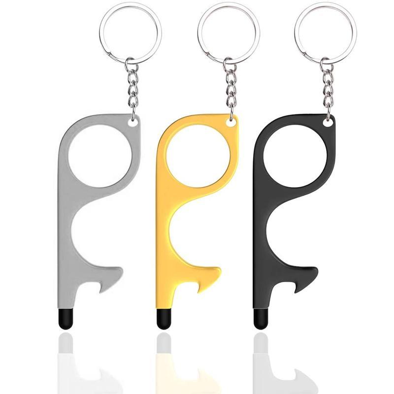 No Touch Door Opener Tools With Keychain Pendant - Image 2