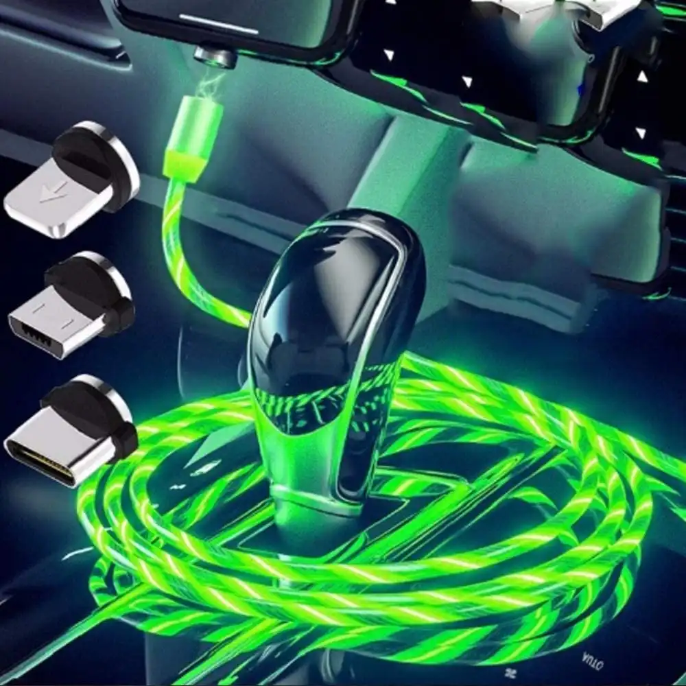 Glowing LED Magnetic Charging Cable