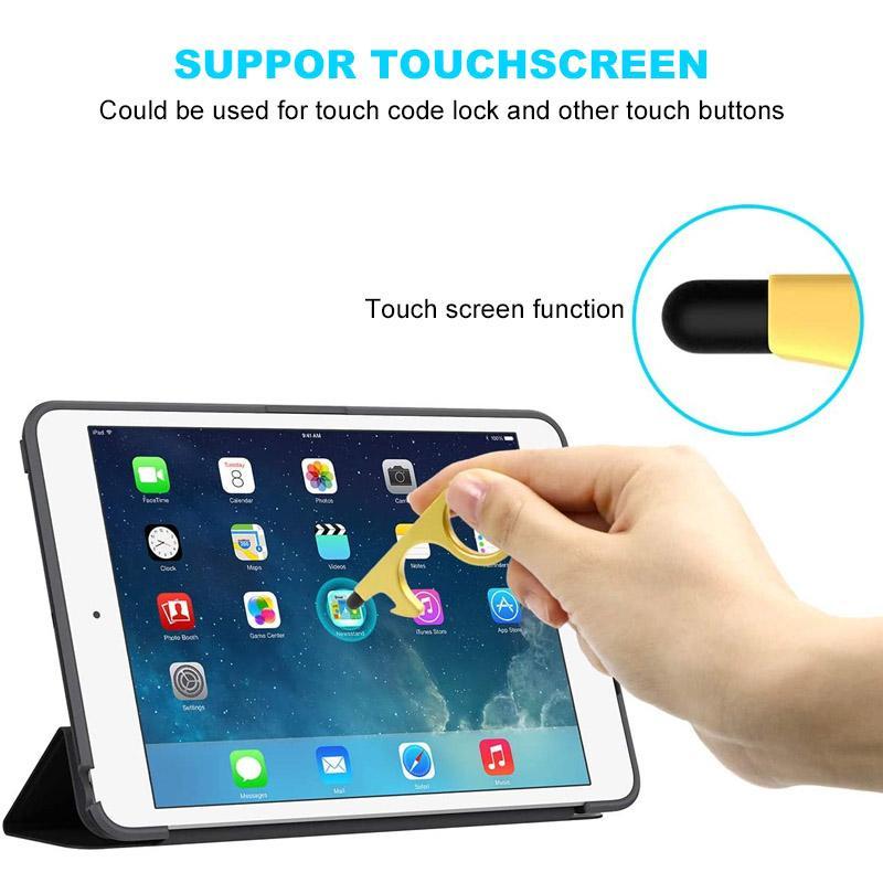 No Touch Door Opener Tools With Keychain Pendant - Image 3