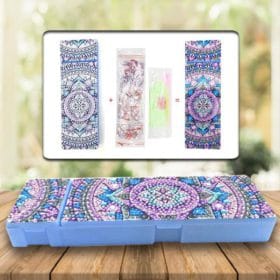 DIY Diamond Embroidery Pencil Case