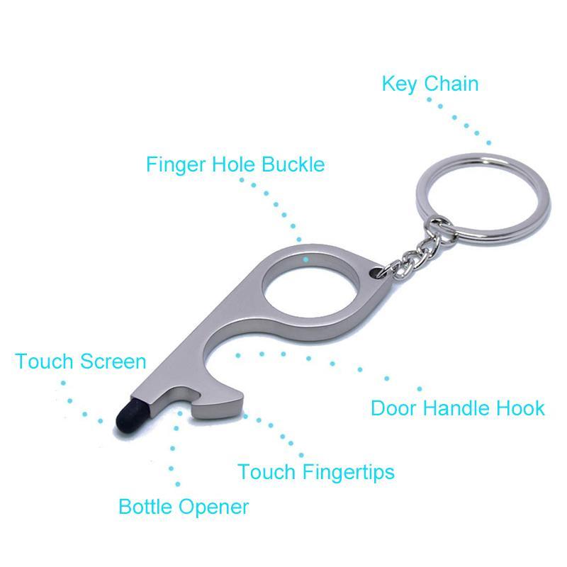 No Touch Door Opener Tools With Keychain Pendant - Image 5
