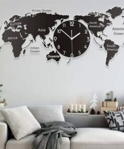 Art Map Minimalist Wall Clock