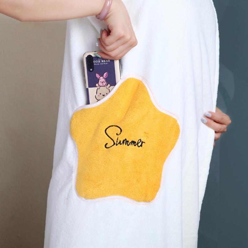 Women Quick Dry Wearable Microfiber plush Bathrobes - Image 12