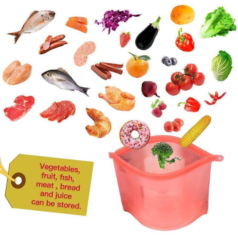 Hirundo Silicone Food Storage Bags 2 packs - Image 2