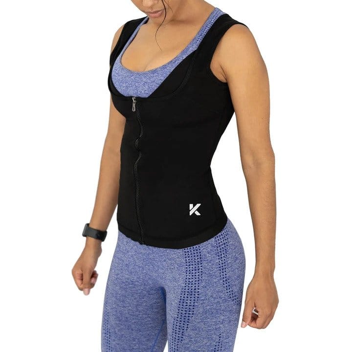 WOMEN'S ZIPPER HEAT TRAPPING SWEAT VEST - Image 2