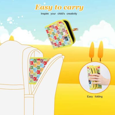 Portable Erasable Doodle Pad Drawing Pad (12 Pens Included)