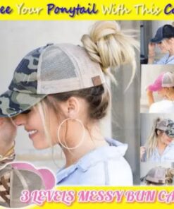3 Levels Messy Bun Cap