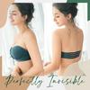 Lace Bandeau Drawstrings Push Up Bra - Image 3