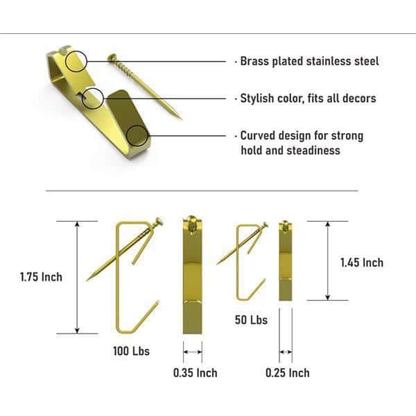 130PCS Picture Hangers with Nails - Image 5