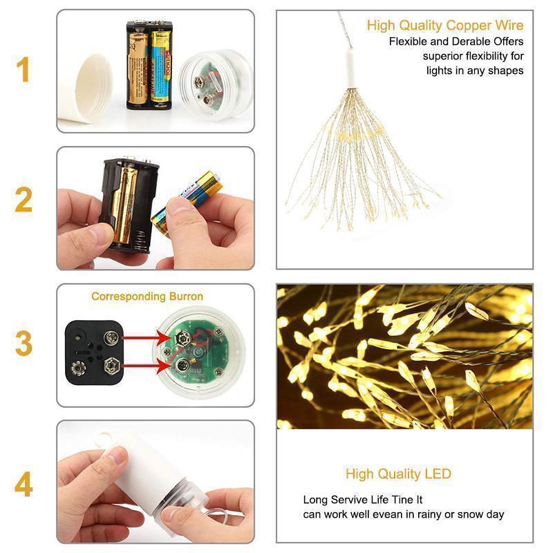 LED Copper Wire Firework Lights - Image 6
