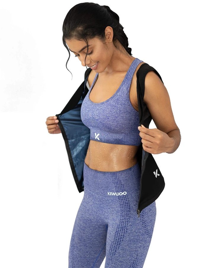 WOMEN'S ZIPPER HEAT TRAPPING SWEAT VEST - Image 6