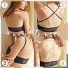 Lace Bandeau Drawstrings Push Up Bra - Image 5