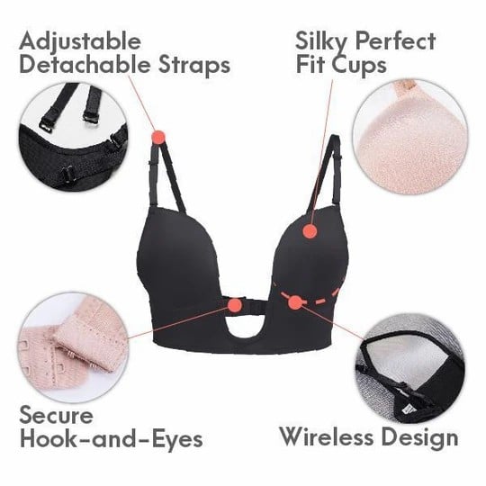 LaxChic U-Plunge Low Back Bra - Image 7