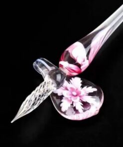 Glass Calligraphy Pen Set with Ink and Pen Rest