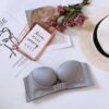 Strapless Double Buckle Push-Up Bra