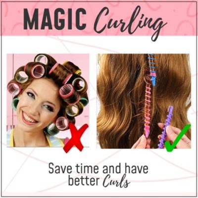 Heatless Bouncy Tight Curlers