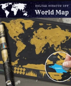 Deluxe Scratch-Off World Map