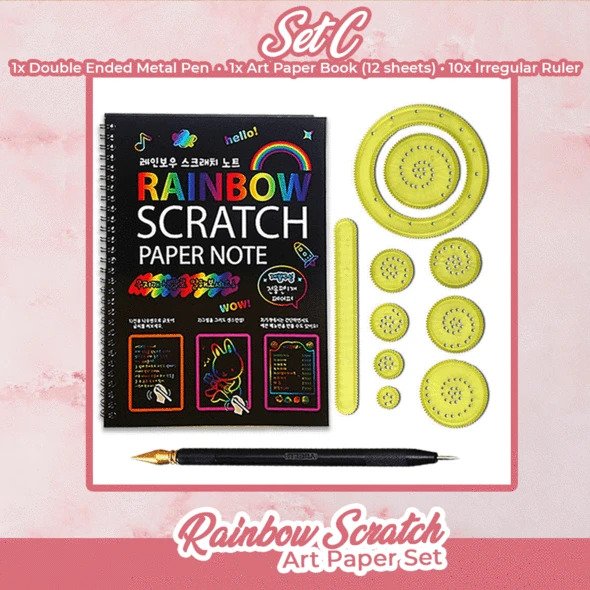 Rainbow Scratch Art Paper Set - Image 9