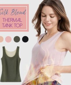 Silk Blend Seamless Thermal Tank Top