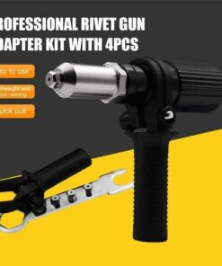 Professional Rivet Gun Adapter Kit With 4Pcs Different Nozzle Bolts