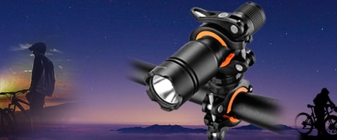 360-Degree Rotation Bicycle Light Mounting Holder