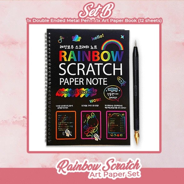 Rainbow Scratch Art Paper Set - Image 2