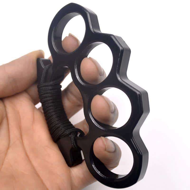 Metal Knuckles Self-defense Finger Fist Buckle Gloves - Image 2