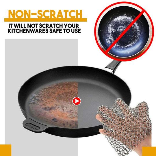 Stainless Steel Chainmail Scrubber - Image 2