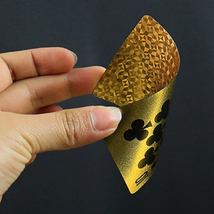 24k Gold Foil Playing Poker