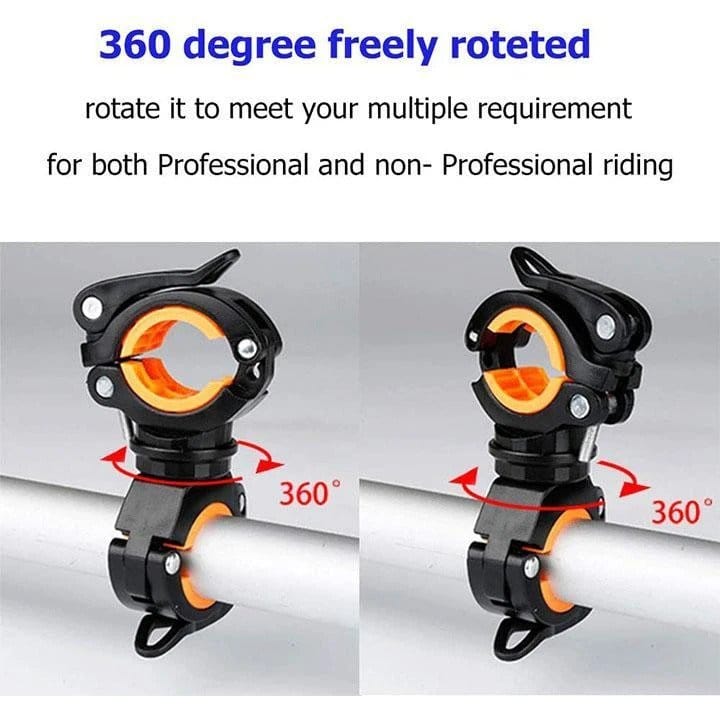 360-Degree Rotation Bicycle Light Mounting Holder - Image 3